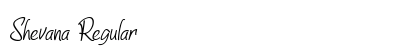 Shevana Regular Font Preview