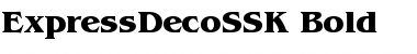ExpressDecoSSK Bold Font
