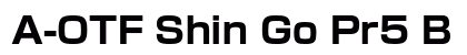 A-OTF Shin Go Pr5 B font free download