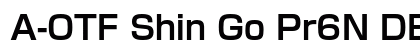 A-OTF Shin Go Pr6N DB font free download