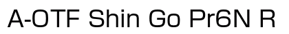 A-OTF Shin Go Pr6N R font free download