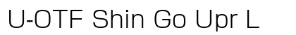 U-OTF Shin Go Upr L font free download