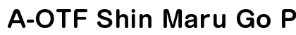 A-OTF Shin Maru Go Pro DB font free download