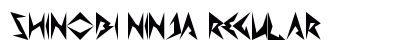 Shinobi Ninja Regular Font Preview