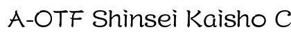 A-OTF Shinsei Kaisho CBSK1 Pr5 CBSK1 font free download