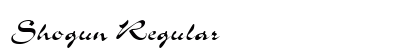 Shogun Regular font free download
