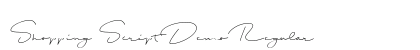 Shopping Script Demo Regular font free download