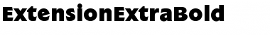 ExtensionExtraBold Roman Font