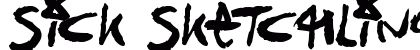 Sick Sketchlings Regular Font Preview