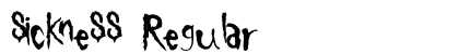 Sickness Regular font free download