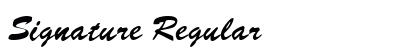 Signature Regular font free download