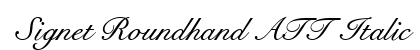 Signet Roundhand ATT Italic font free download