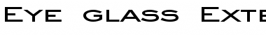 Eye glass Extended Font
