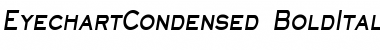 EyechartCondensed BoldItalic Font