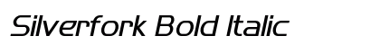 Silverfork Bold Italic font free download