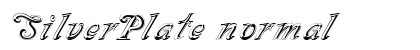 SilverPlate normal font free download