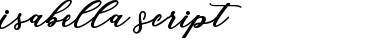 Isabella Script Regular