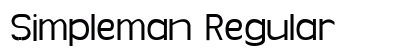 Simpleman Regular font free download