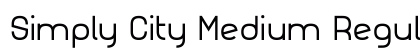 Simply City Medium Regular Font Preview