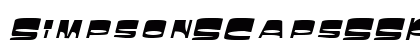 SimpsonSCapsSSK Italic font free download