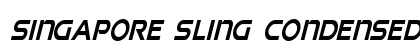 Singapore Sling Condensed Italic Condensed Italic preview