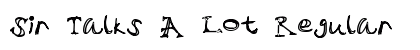 Sir Talks A Lot Regular font free download