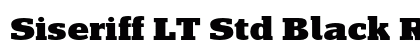 Siseriff LT Std Black Regular Font Preview