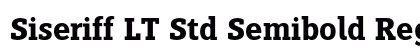 Siseriff LT Std Semibold Regular font free download