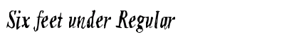 Six feet under Regular font free download