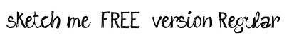 sketch me_FREE-version Regular preview sketch me_FREE-version Regular preview
