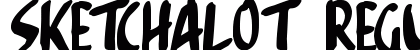 Sketchalot Regular Font Preview