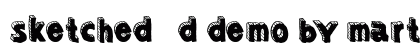 Sketched 3d DEMO by Marta van E Regular font free download