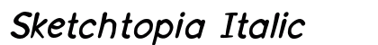 Sketchtopia Italic Preview