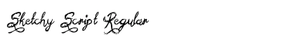 Sketchy Script Regular Font Preview