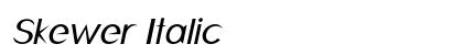 Skewer Italic Preview