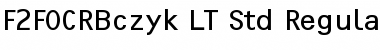 F2FOCRBczyk LT Std Regular Regular Font