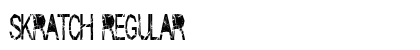 Skratch Regular font free download