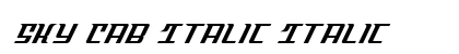 Sky Cab Italic Preview