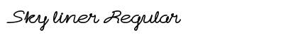 Sky liner Regular font free download