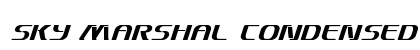 Sky Marshal Condensed Italic Condensed Italic preview