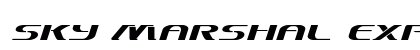 Sky Marshal Expanded Italic Expanded Italic font free download