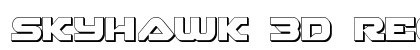 Skyhawk 3D Regular font free download