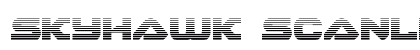 Skyhawk Scanlines Regular Font Preview