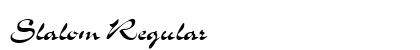 Slalom Regular font free download