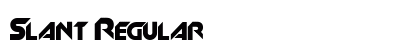 Slant Regular Preview