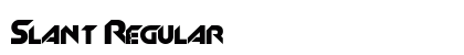 Slant Regular font free download