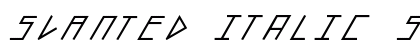 slanted ITALIC shift Black font free download