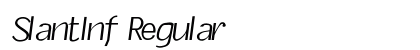 SlantInf Regular font free download