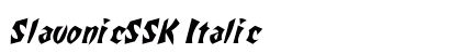 SlavonicSSK Italic font free download