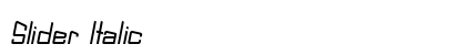 Slider Italic Preview